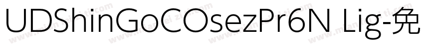 UDShinGoCOsezPr6N Lig字体转换